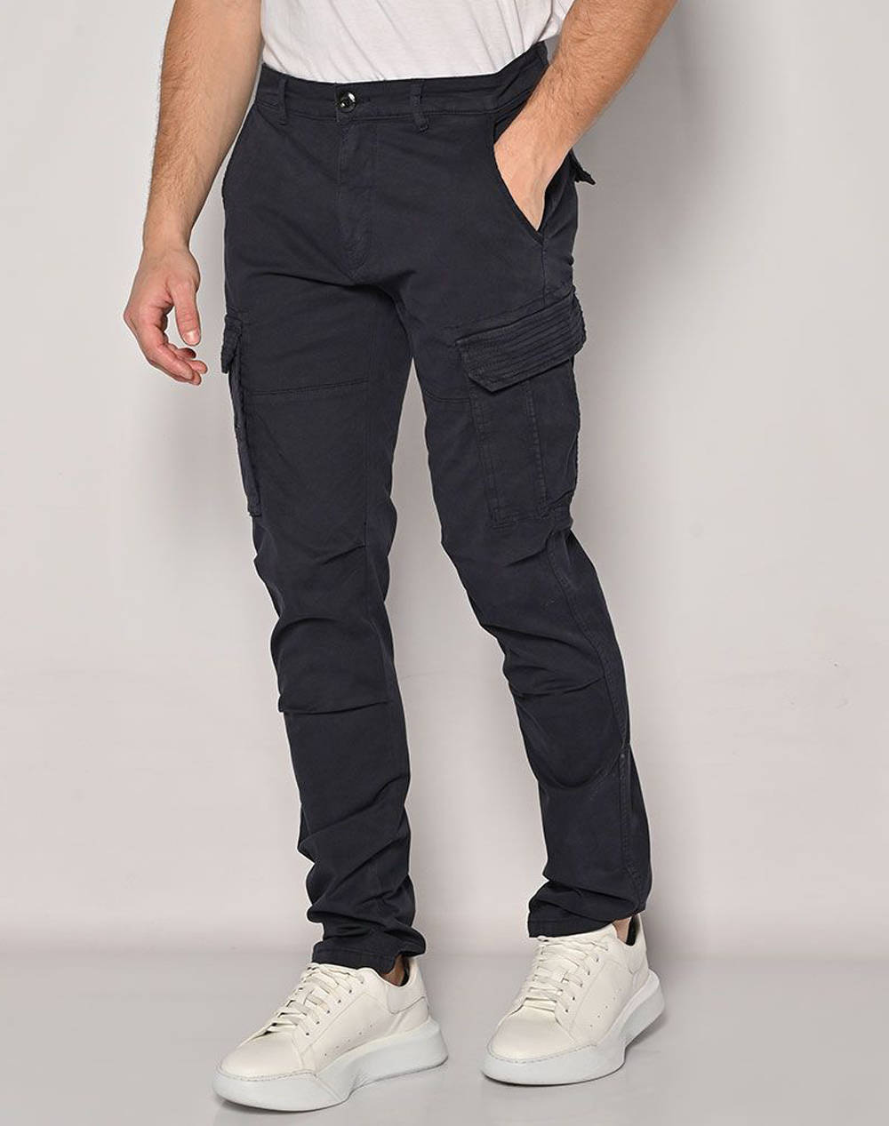 Brokers Men''S Cargo Pants Men Clothes Trousers Cargo Midnightblue Cotton,Elastic 24024511451 77 Male Cargo Blue