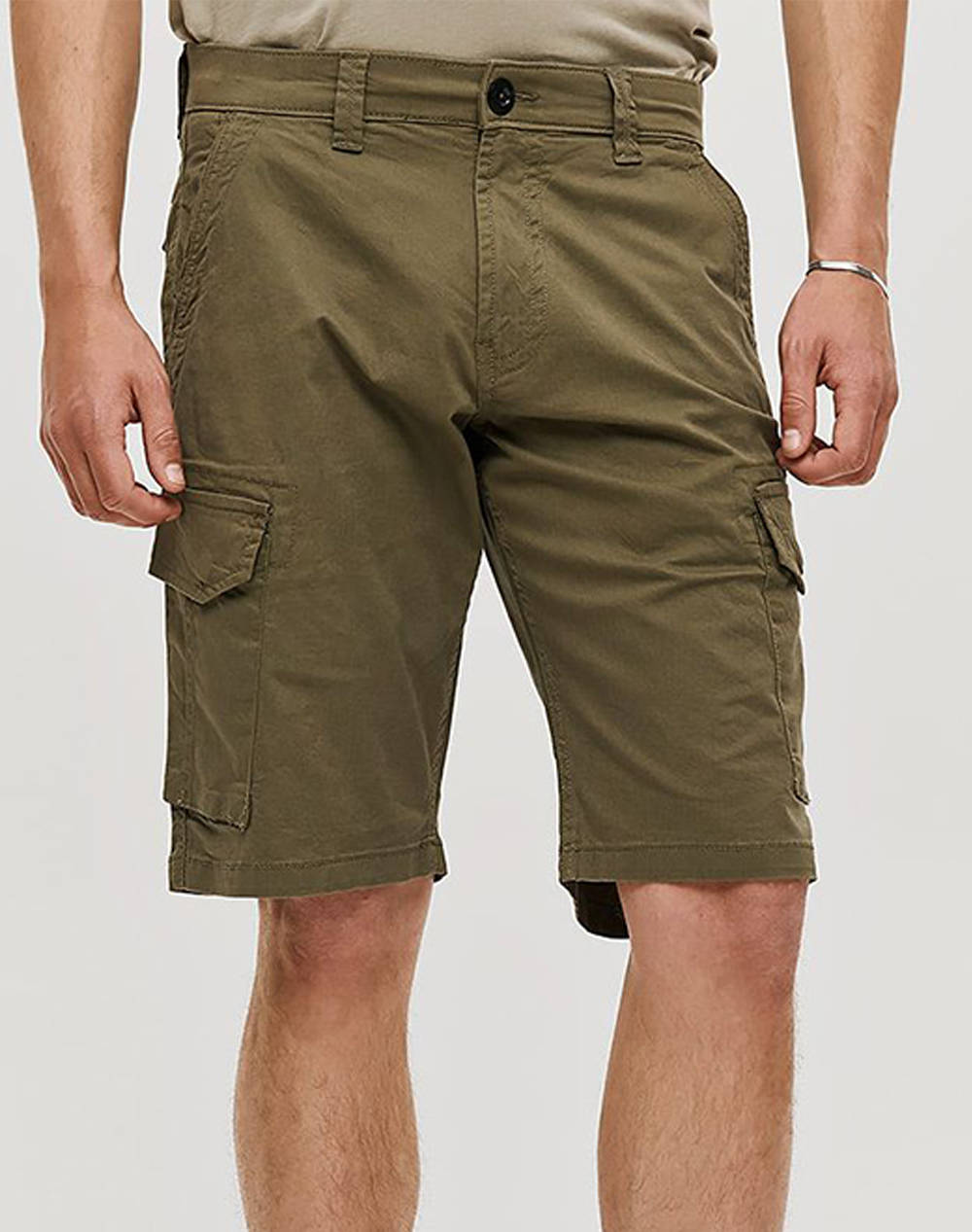 Brokers Men''S Cargo Bermuda Shorts Men Clothes Shorts/Bermudas Cargo Khaki Cotton,Elastic 25015502451 62 Male Cargo Khaki