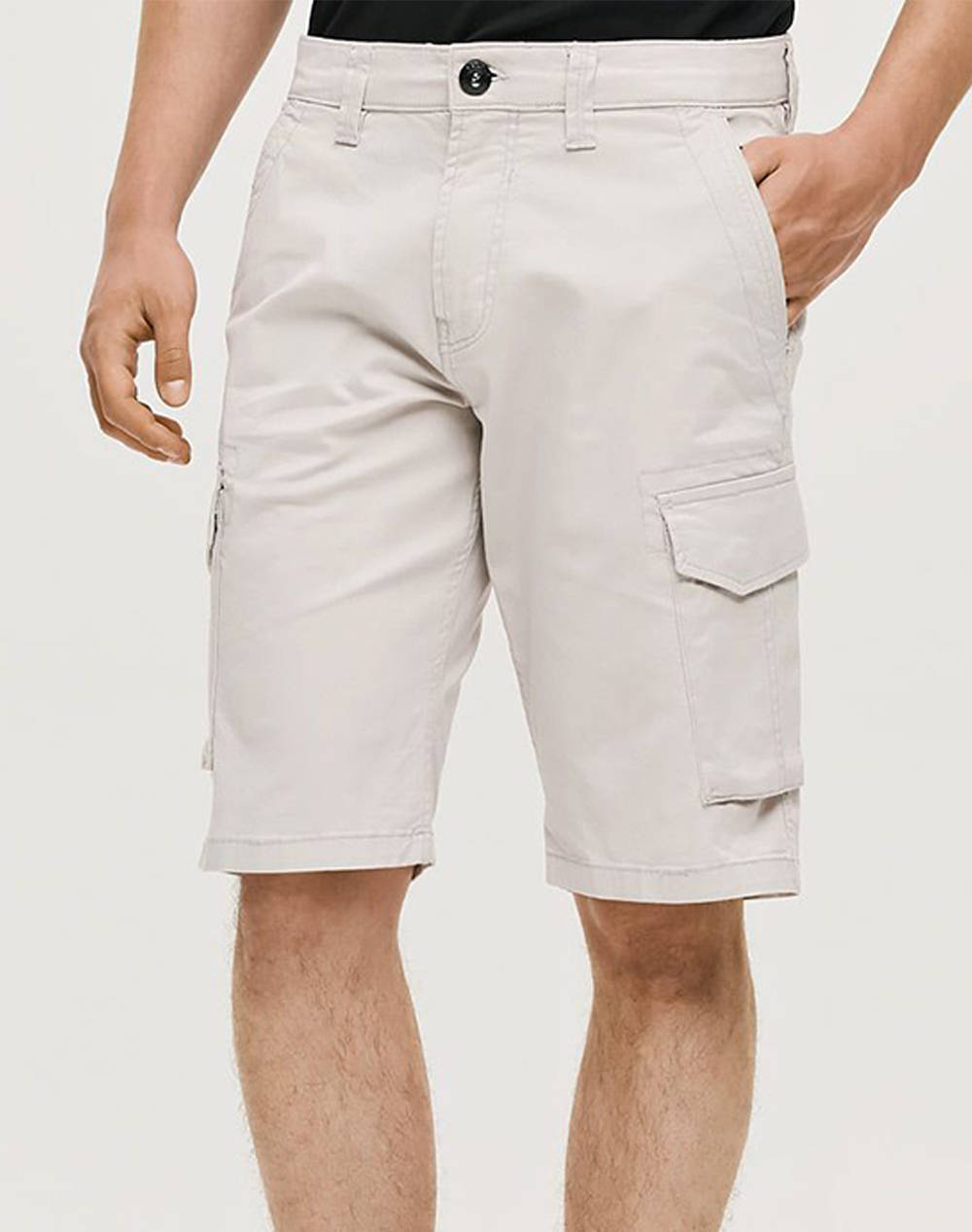 Brokers Men''S Cargo Bermuda Shorts Men Clothes Shorts/Bermudas Cargo Lightgray Cotton,Elastic 25015502451 2 Male Cargo