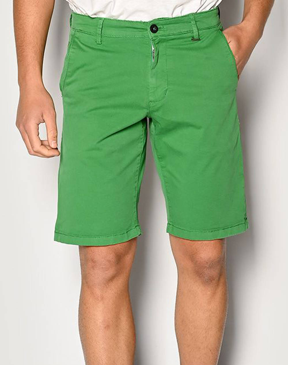 Brokers Men''S Bermuda Shorts Men Clothes Shorts/Bermudas Chinos Green Cotton,Elastic 2301544217 60 Male Chinos Green