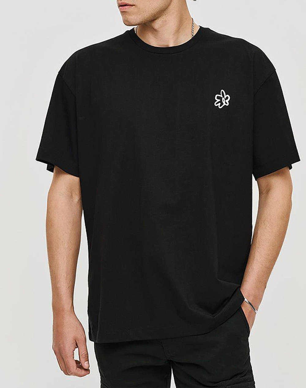 Brokers Men''S T Shirt Men Clothes T Shirts & Sweatshirts T Shirts Black Cotton 25017209751 80 Male T-Shirts Black