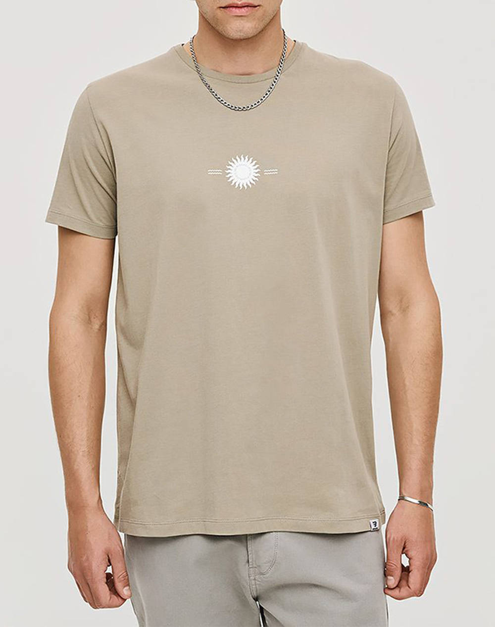 Brokers Men''S T Shirt Men Clothes T Shirts & Sweatshirts T Shirts Khaki Cotton 25017110751 62 Male T-Shirts Khaki