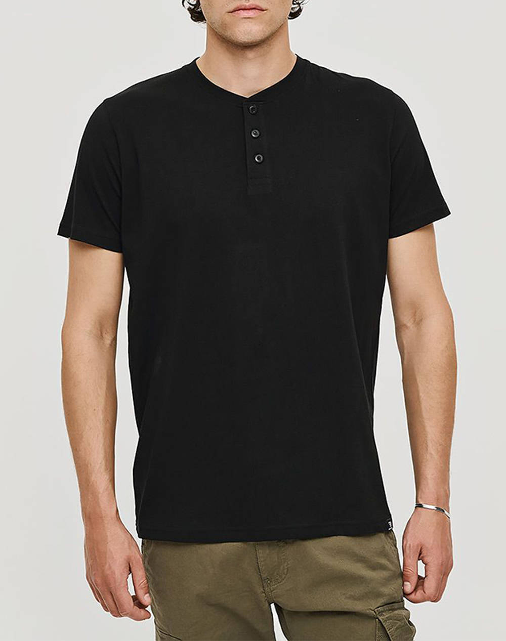 Brokers Men''S T Shirt Men Clothes T Shirts & Sweatshirts T Shirts Black Cotton 25017101751 80 Male T-Shirts Black