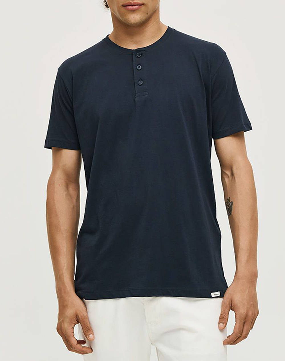 Brokers Men''S T Shirt Men Clothes T Shirts & Sweatshirts T Shirts Indigo Cotton 25017101751 77 Male T-Shirts