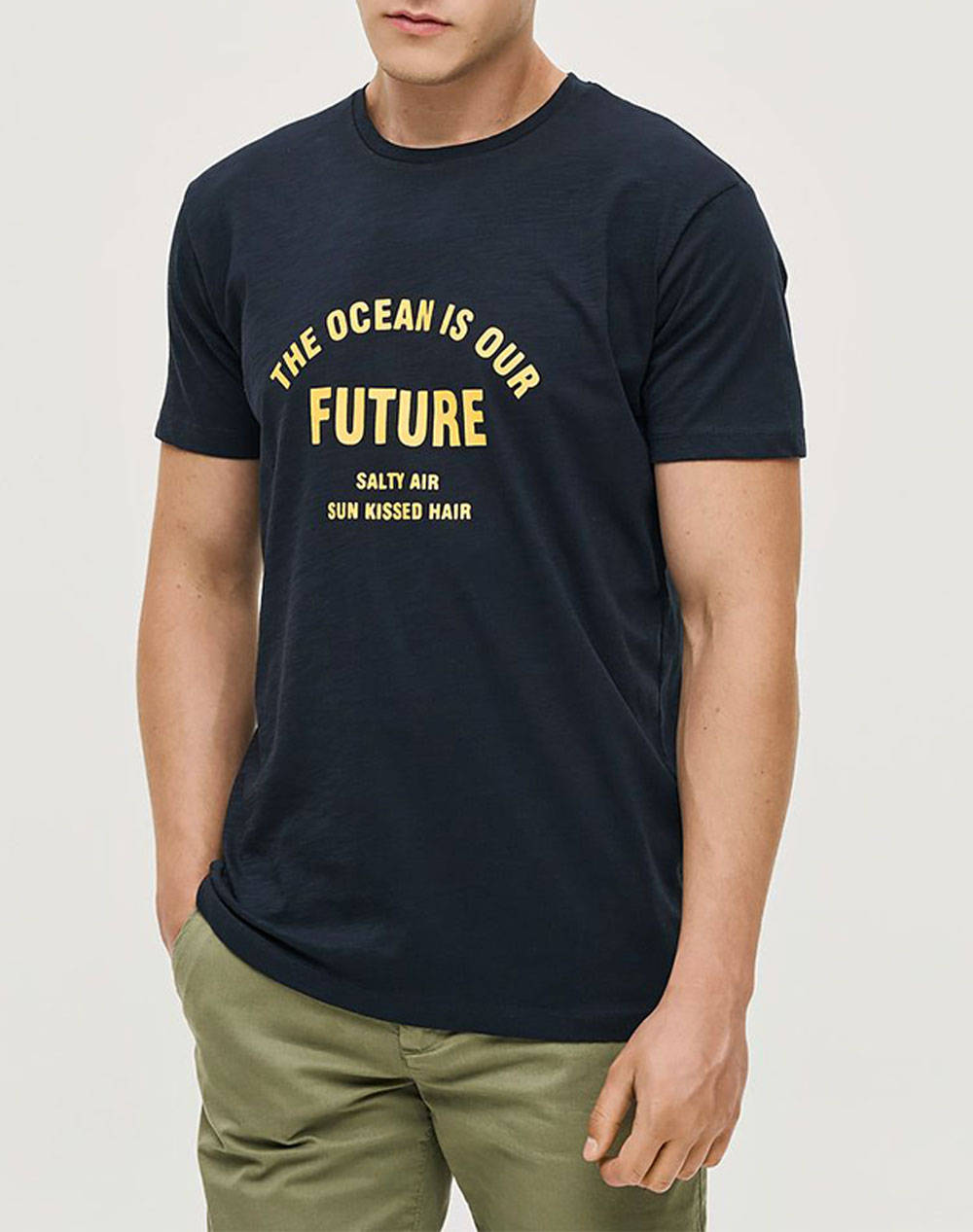 Brokers Men''S T Shirt Men Clothes T Shirts & Sweatshirts T Shirts Indigo Cotton 25027172754 77 Male T-Shirts