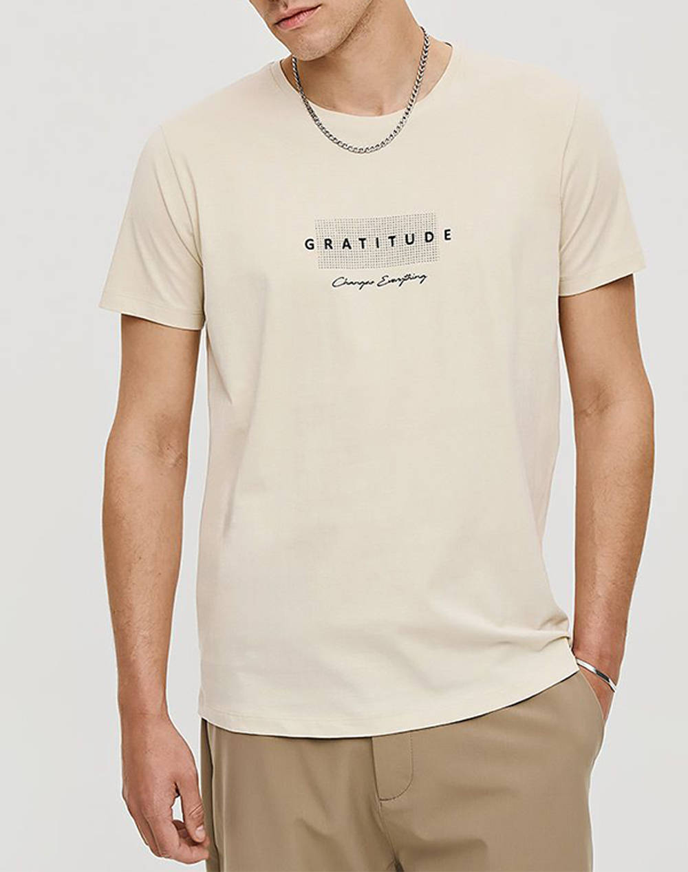 Brokers Men''S T Shirt Men Clothes T Shirts & Sweatshirts T Shirts Ecru Cotton 25027146751 2 Male T-Shirts