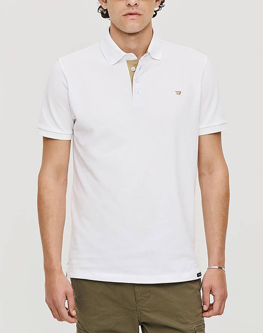 Brokers Men''S Polo Men Clothes T Shirts & Sweatshirts Polo White Cotton 25017806756 1 Male Polo