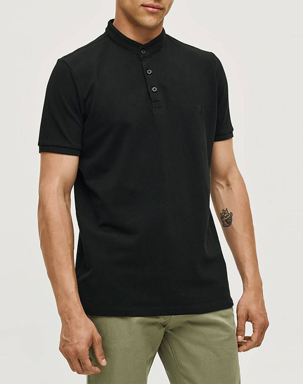 Brokers Men''S Polo Men Clothes T Shirts & Sweatshirts Polo Black Cotton 25017811756 80 Male Polo Black
