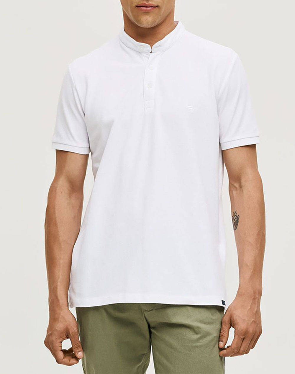 Brokers Men''S Polo Men Clothes T Shirts & Sweatshirts Polo White Cotton 25017811756 1 Male Polo
