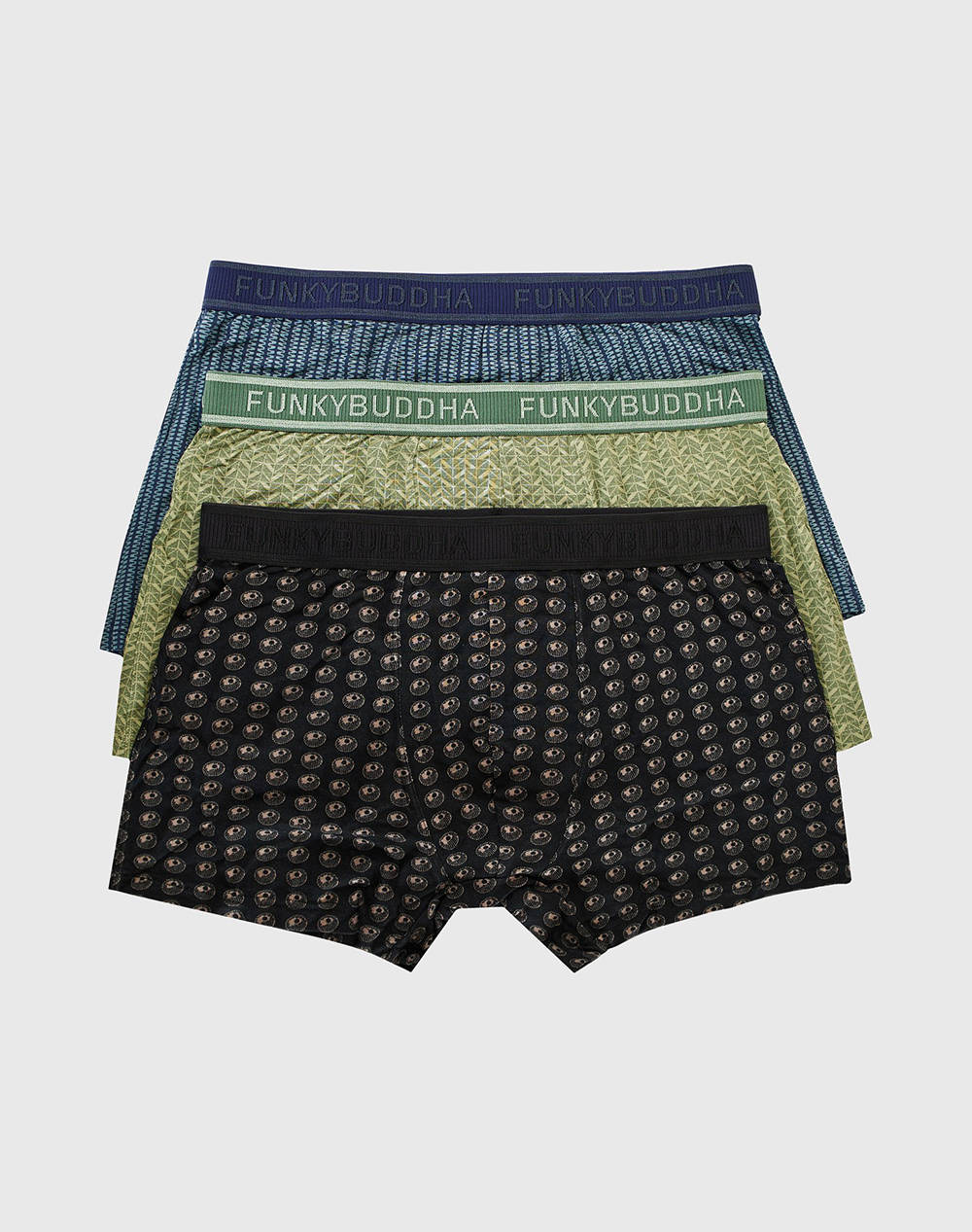 Funky Buddha Men''S Underwear Men Underwear Briefs Boxer Briefs Multi Elastic,Synthetic Fbm011 088 10 Multi Male Boxer Briefs