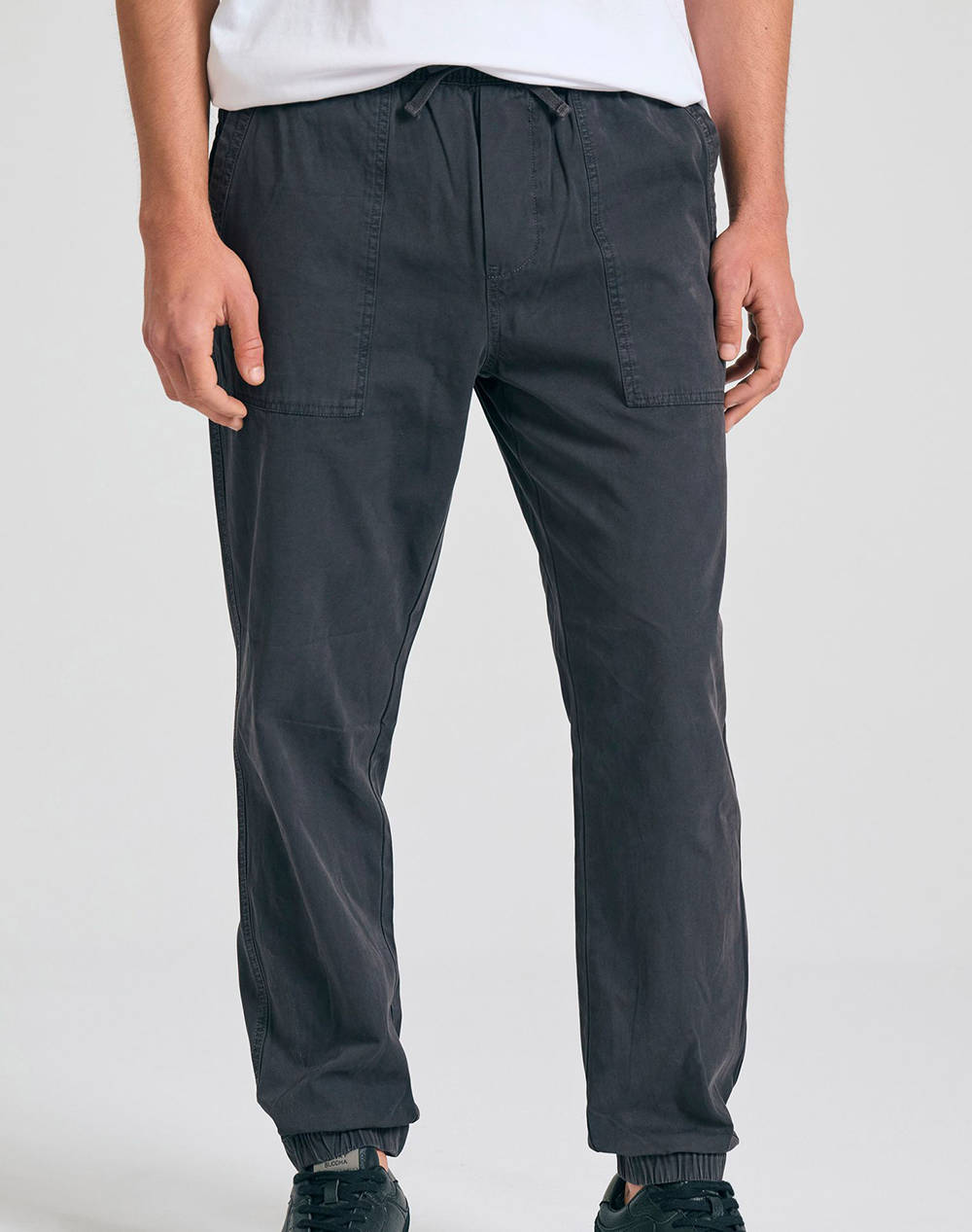Funky Buddha Men''S Chino Pants Men Clothes Trousers Chinos Darkslategrey Cotton,Synthetic Fbm011 013 02 Anthracite Male Chinos