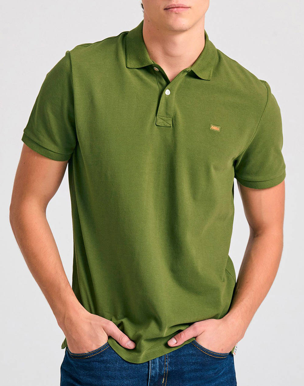 Funky Buddha Men''S Polo Collar Shirt Men Clothes T Shirts & Sweatshirts Polo Khaki Cotton Fbm011 001 11 Khaki Male Polo Khaki