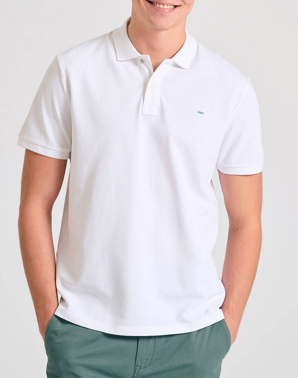 Funky Buddha Men''S Polo Collar Shirt Men Clothes T Shirts & Sweatshirts Polo White Cotton Fbm011 001 11 White Male Polo