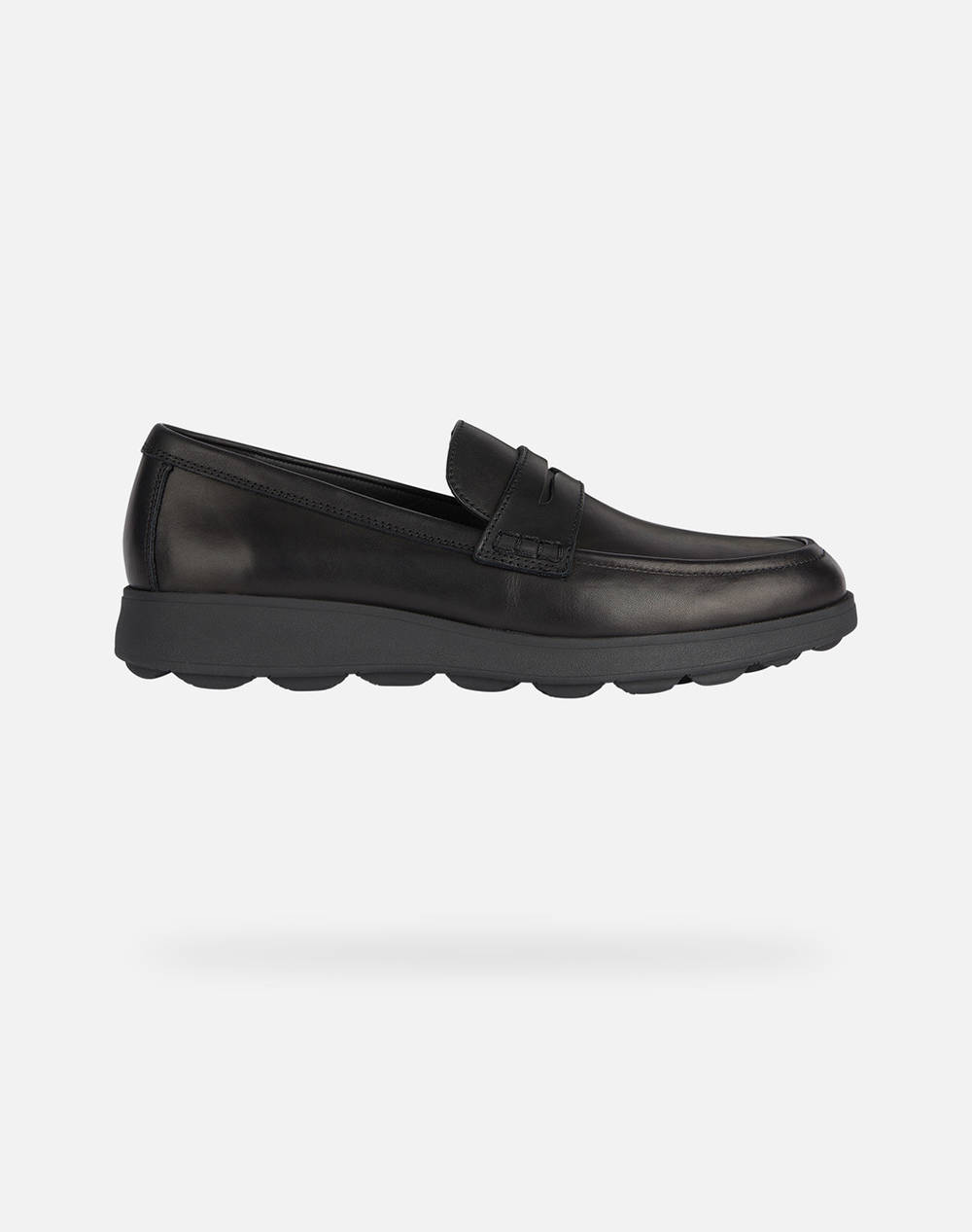 Geox U Spherica Ec10 C Smo.Lea Men Footwear Moccasins Black Leather U45Ghc00043C9999 C9999 Male Moccasins Black