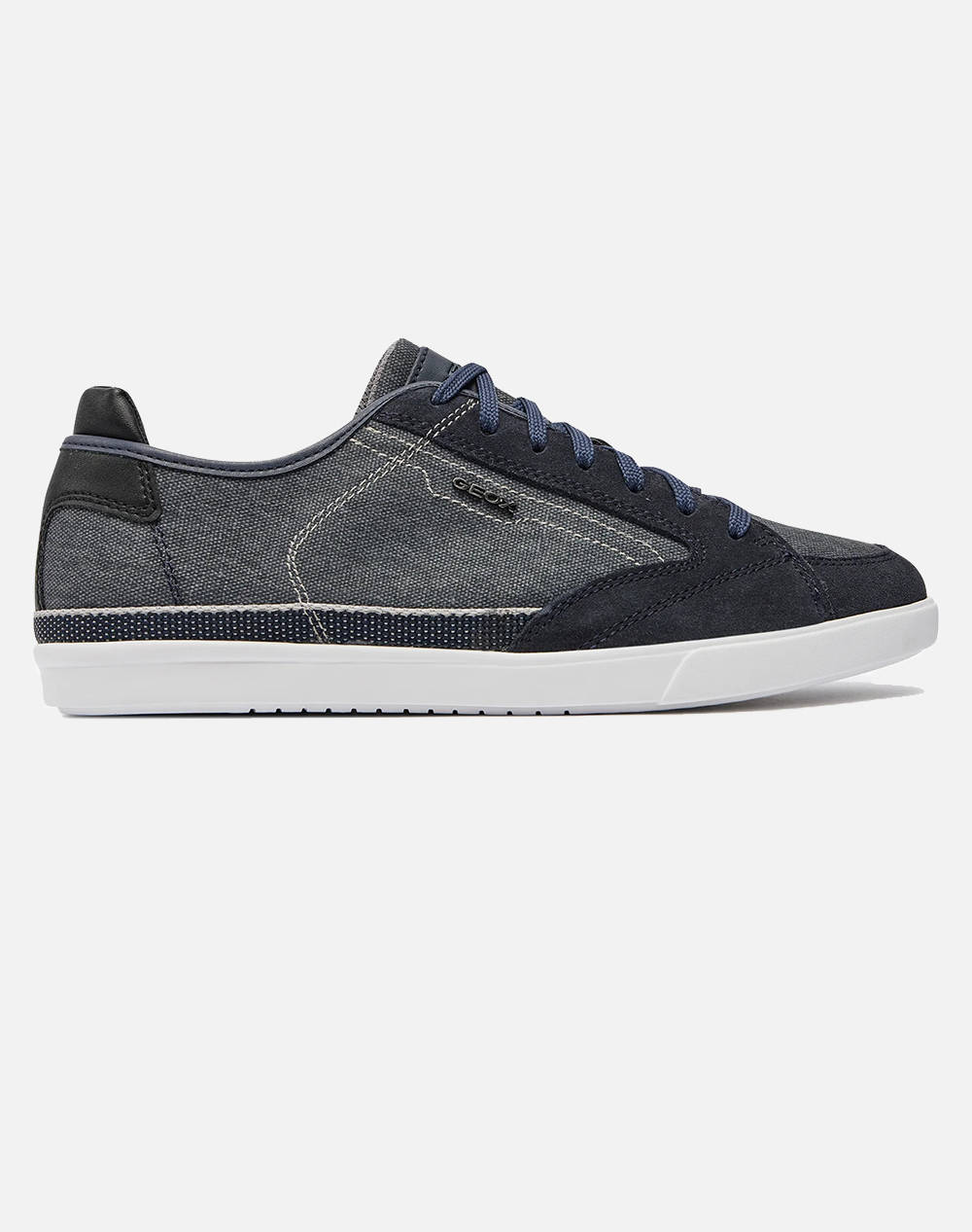 Geox U Walee A Wash.Canvas+Suede Men Footwear Sneakers Gray Leather,Suede,Fabric U022Ca0Nb22C4002 C4002 Male Sneakers