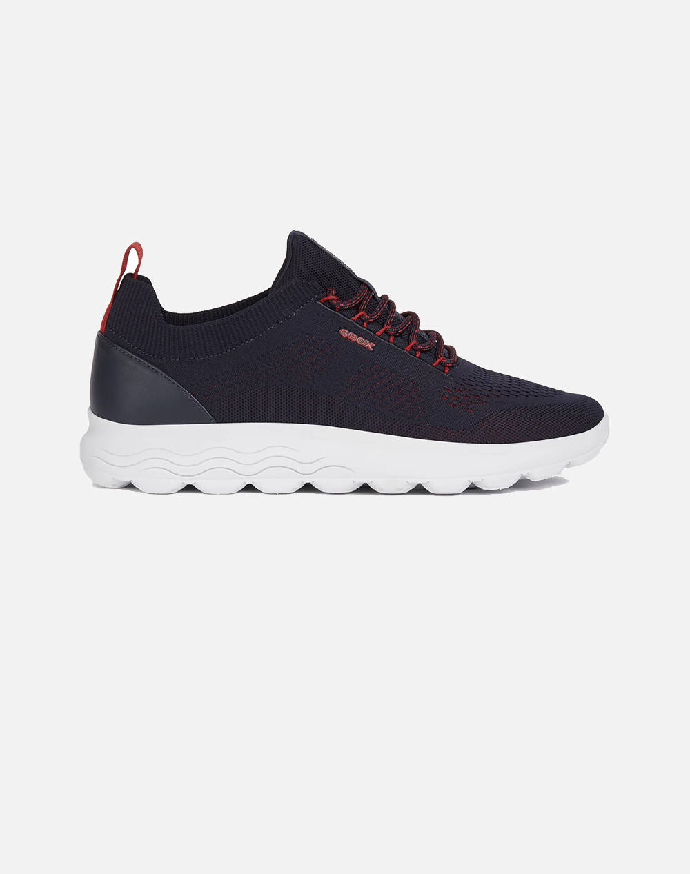 Geox U Spherica A Knitted Text. Men Footwear Sneakers Darkblue Synthetic,Fabric U15Bya0006Kc4064 C4064 Male Sneakers Blue