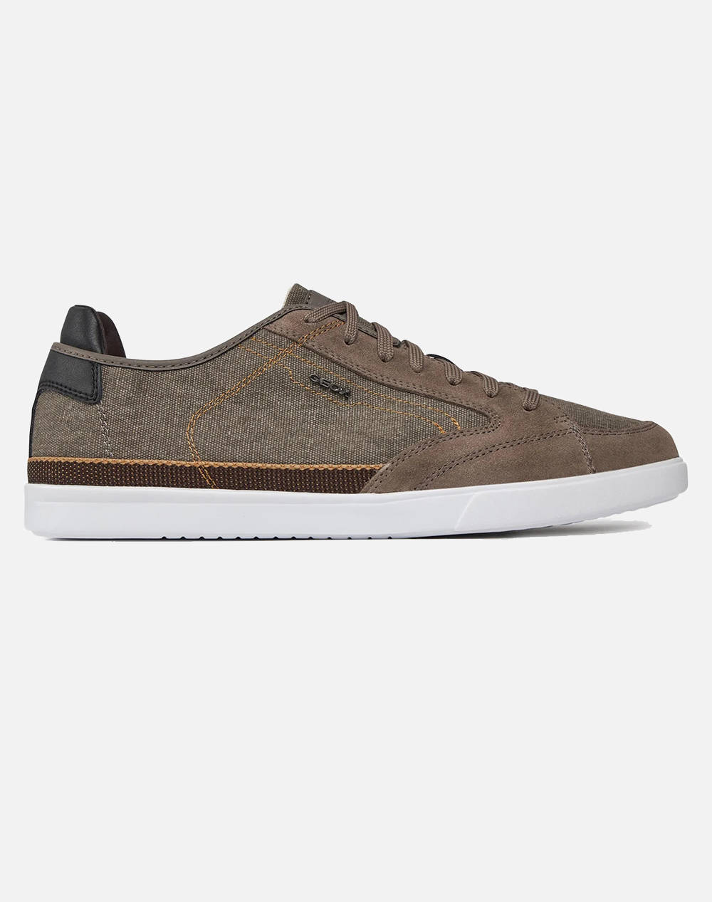 Geox U Walee A Wash.Canvas+Suede Men Footwear Sneakers Brown Leather,Fabric U022Ca0Nb22C6029 C6029 Male Sneakers Brown