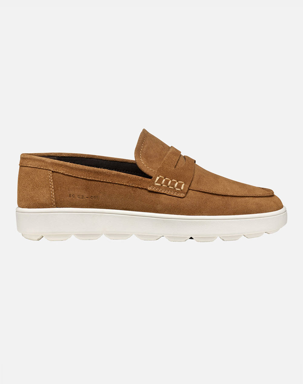 Geox U Spherica Ecub 1 D Suede Men Footwear Moccasins Tan Suede U55Gpd00022C6018 C6018 Male Moccasins