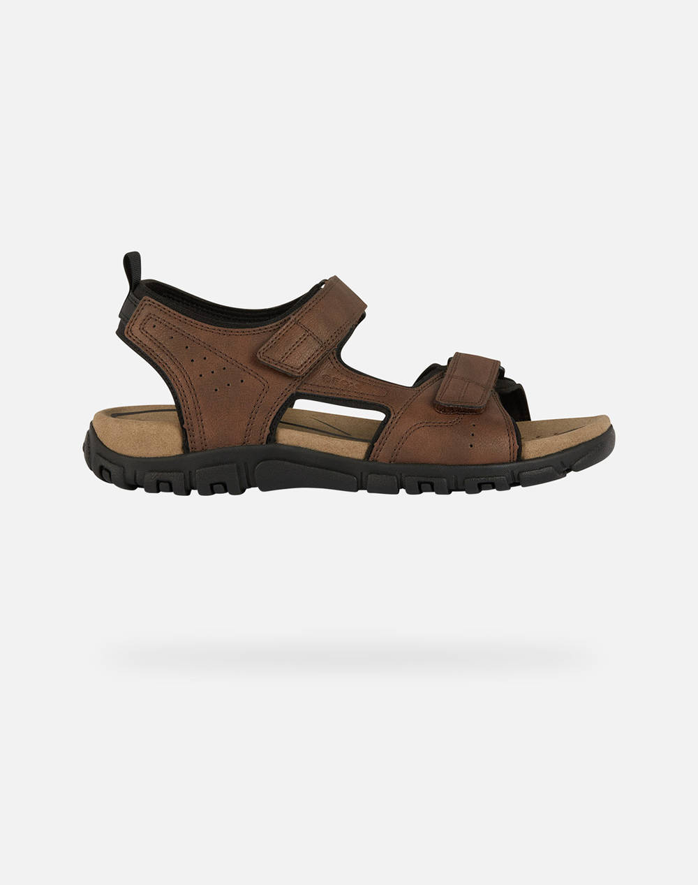 Geox U S.Strada B Wax.Synt.Lea Men Footwear Sandals Darkbrown Synthetic U4524B000Mec6006 C6006 Male Sandals Brown