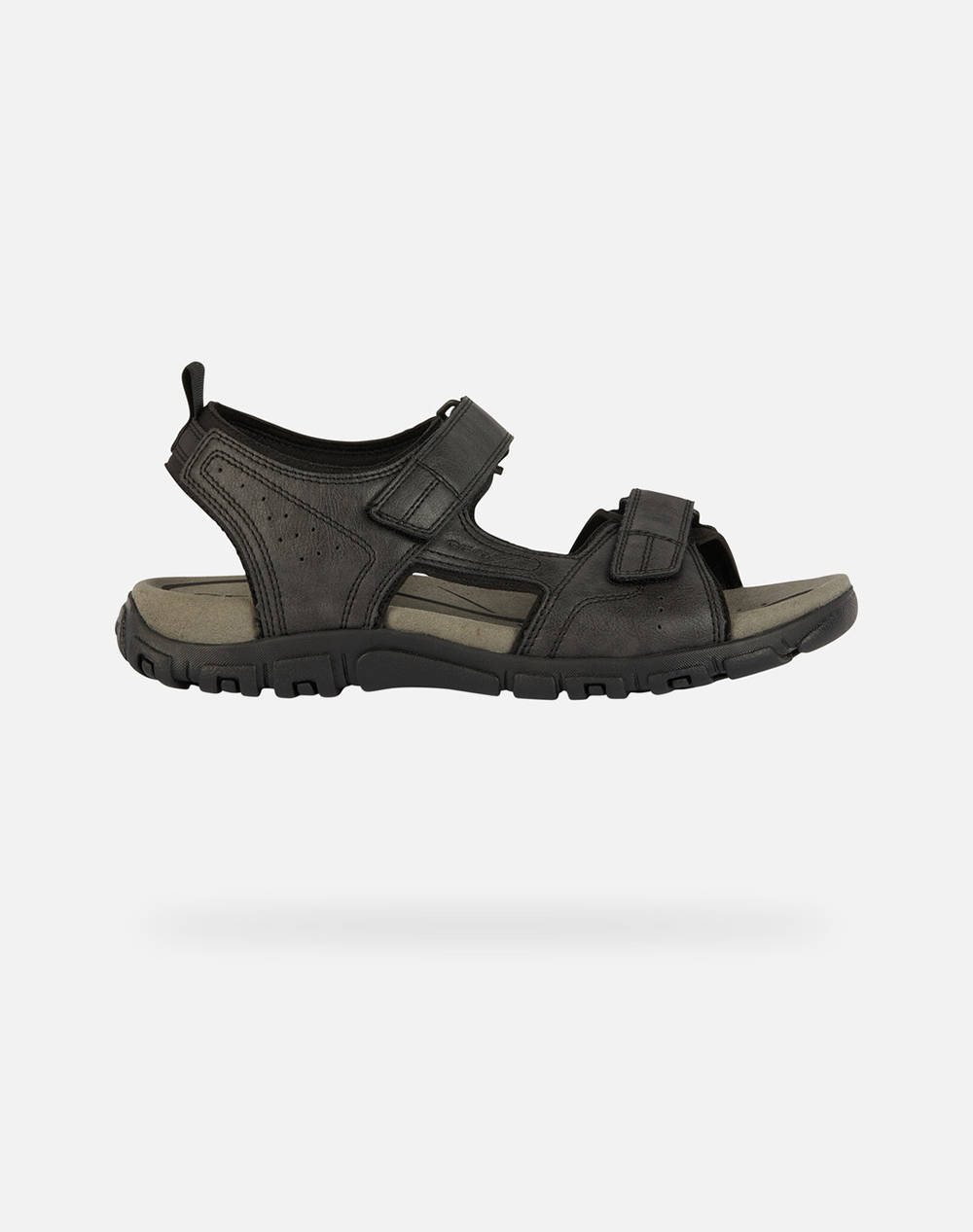 Geox U S.Strada B Wax.Synt.Lea Men Footwear Sandals Black Synthetic U4524B000Mec9999 C9999 Male Sandals Black