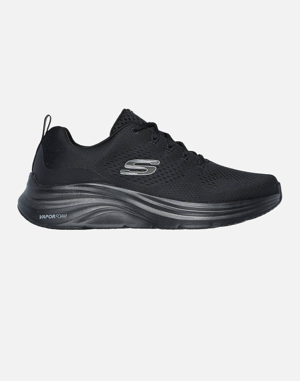 Skechers Engineered Mesh Lace Up Lace Up Sneaker W/Air Cooled Memory Foam Men Sports Shoes Shoes Black Fabric 232625_Bbk Bbk Male Shoes Black