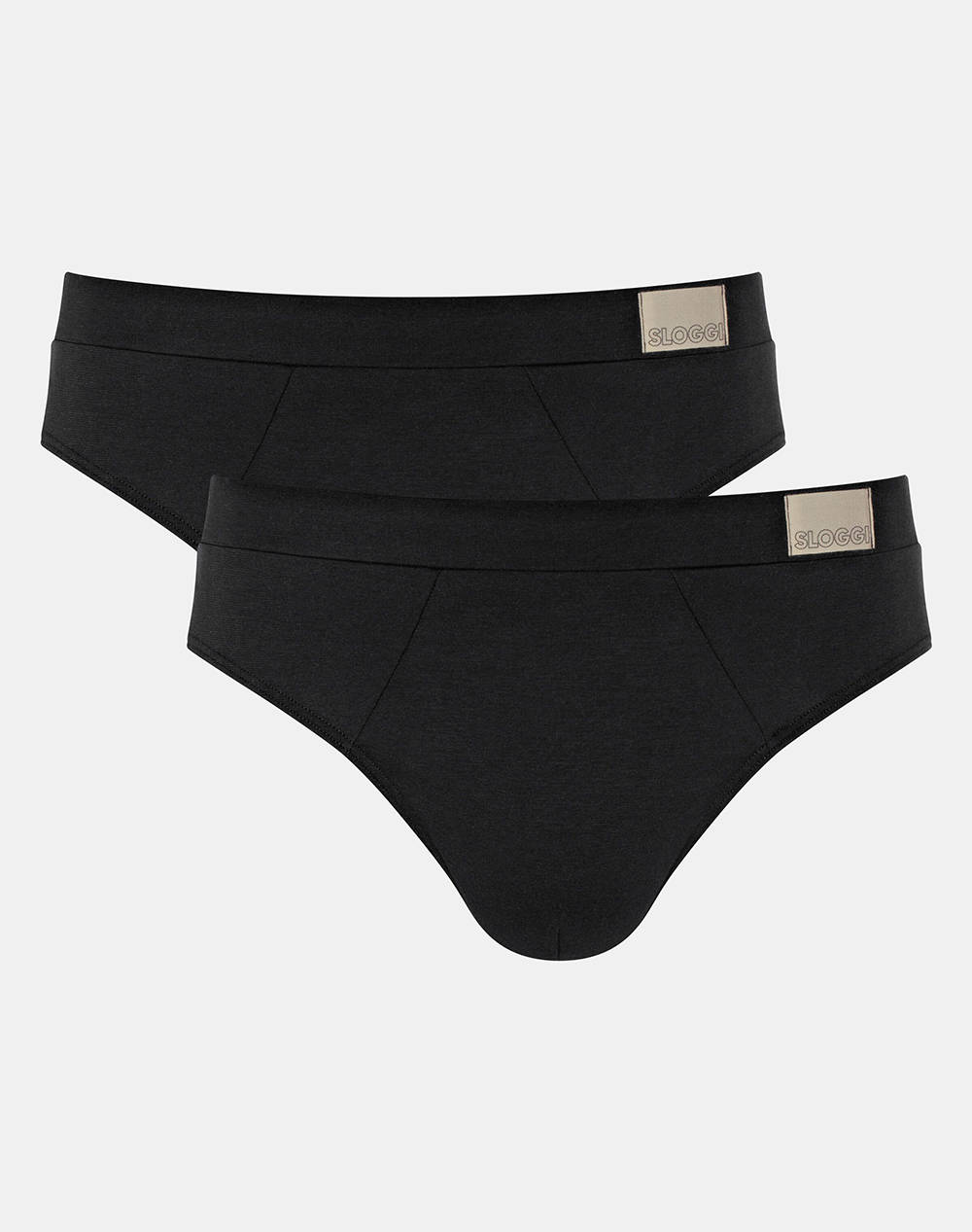 Sloggi Sloggi Men Go Natural H Brief C2P Men Underwear Briefs Briefs Black Cotton,Elastic 10214623 0004 Male Briefs Black