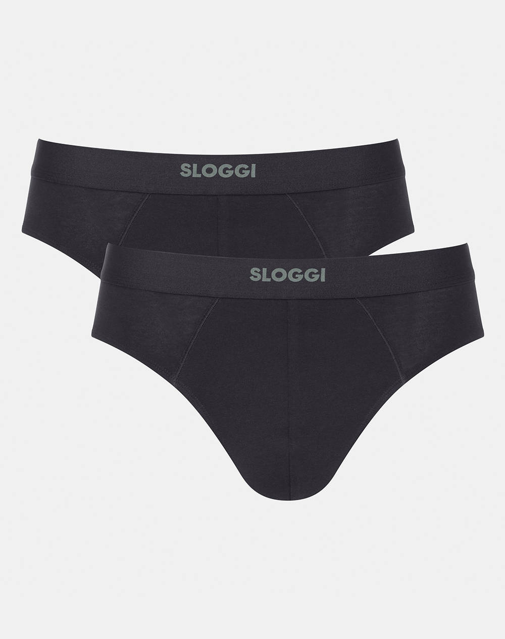 Sloggi Sloggi Men Ever Ease Brief 2P Men Underwear Briefs Briefs Black Cotton,Elastic 10222378 0004 Male Briefs Black