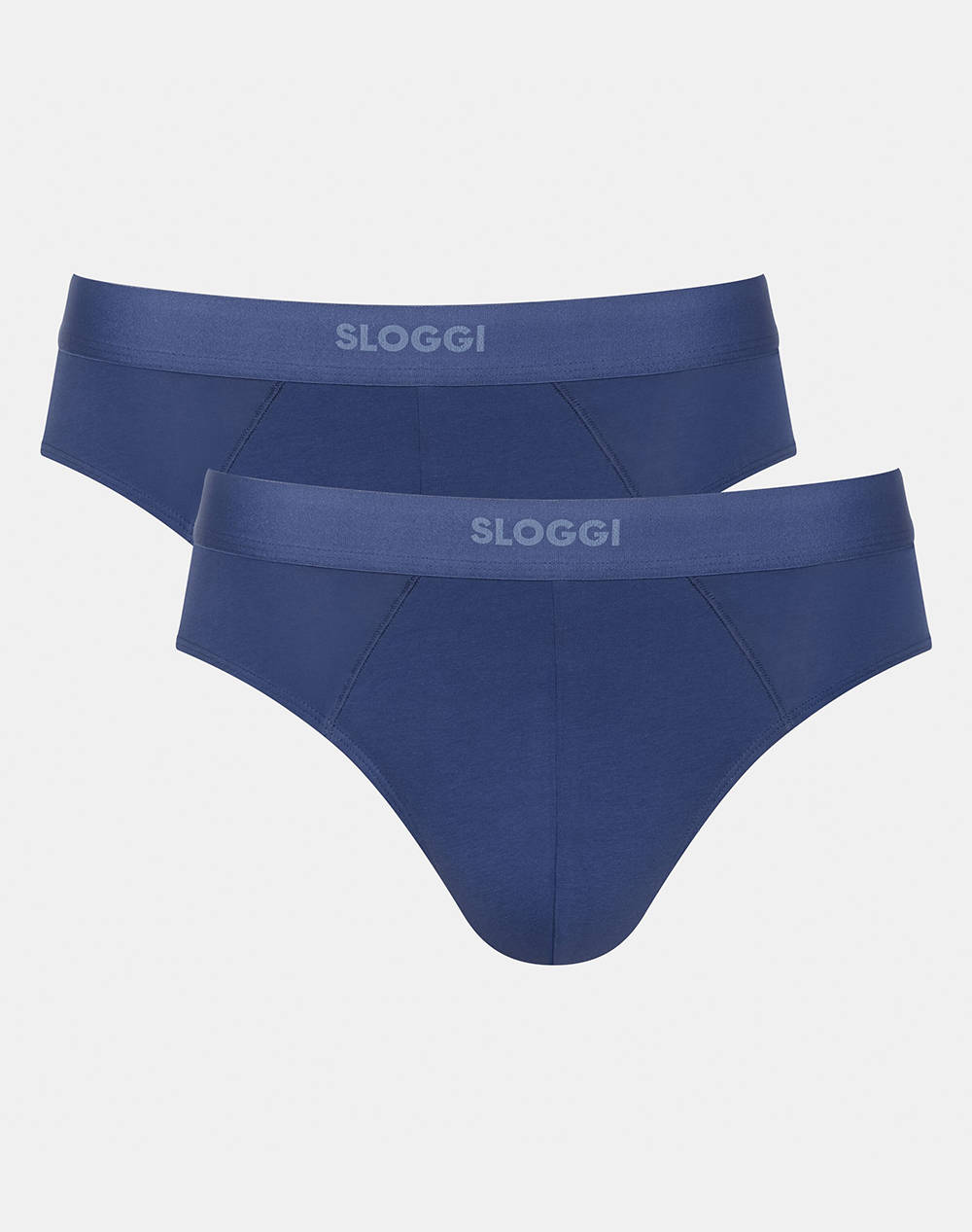 Sloggi Sloggi Men Ever Ease Brief 2P Men Underwear Briefs Briefs Blue Cotton,Elastic 10222378 6312 Male Briefs Blue