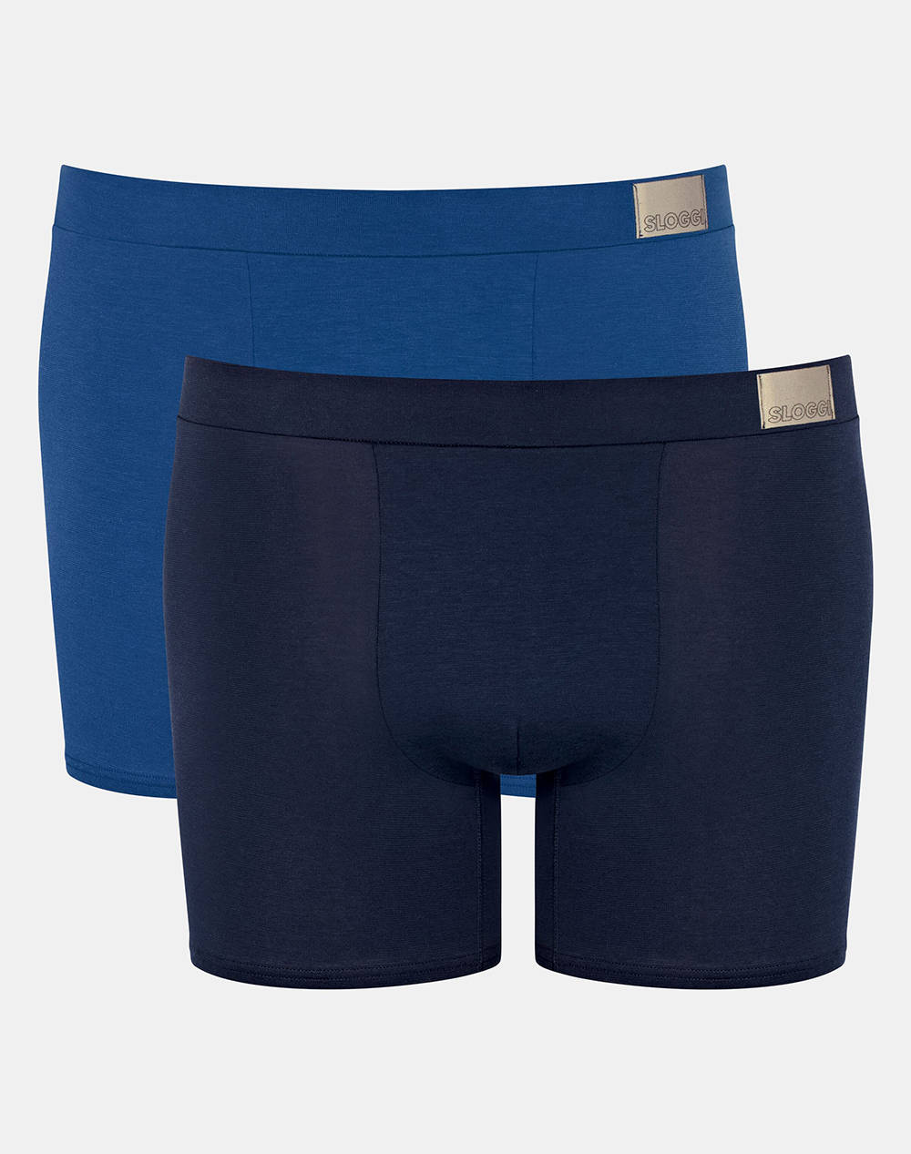 Sloggi Sloggi Men Go Natural H Short C2P Men Underwear Briefs Boxer Briefs Blue Cotton,Elastic 10214622 M008 Male Boxer Briefs Blue