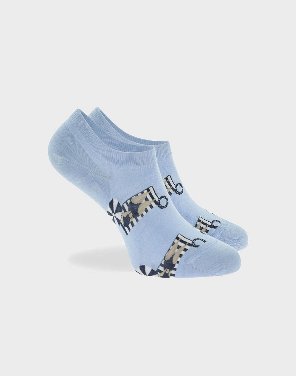 Walk Women''S Sneaker Bamboo Socks With Pattern Women Umderwear Socks Ciel Elastic,Synthetic W335 11 42/Σιελ Ανοικτο Female Socks