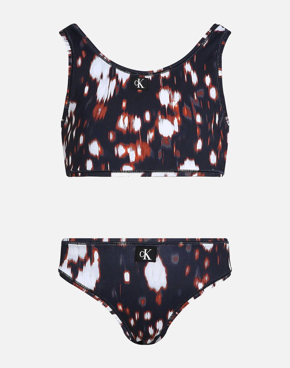 Calvin Klein Jeans Bralette Bikini Set Kids Girl Underwear Swimwear Mixed Elastic,Synthetic Ky0Ky00093 0Gq Female Swimwear