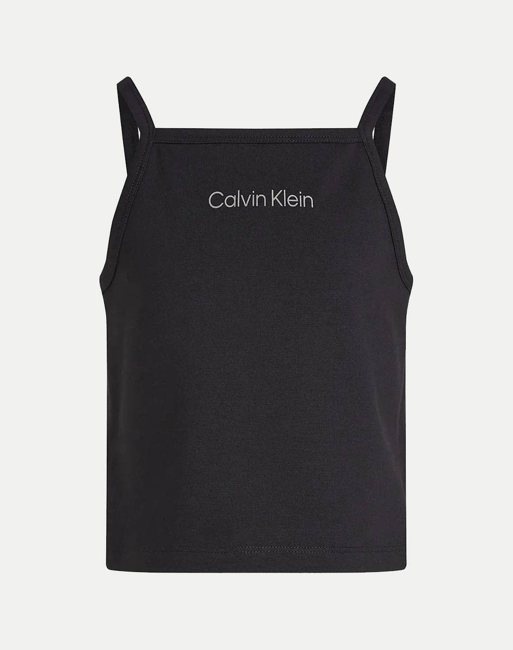 Calvin Klein Punto Strap Top Kids Girl Clothes Shirts Black Viscose,Elastic,Synthetic Ig0Ig02868 8Y 16Y Beh Female Shirts Black