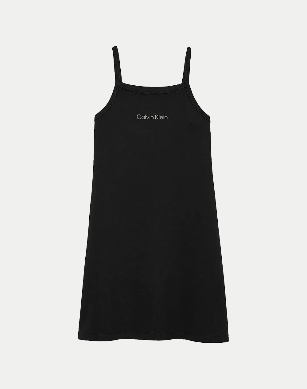 Calvin Klein Strap Punto Dress Kids Girl Clothes Dresses Black Viscose,Elastic,Synthetic Ig0Ig02909 8Y 16Y Beh Female Dresses Black