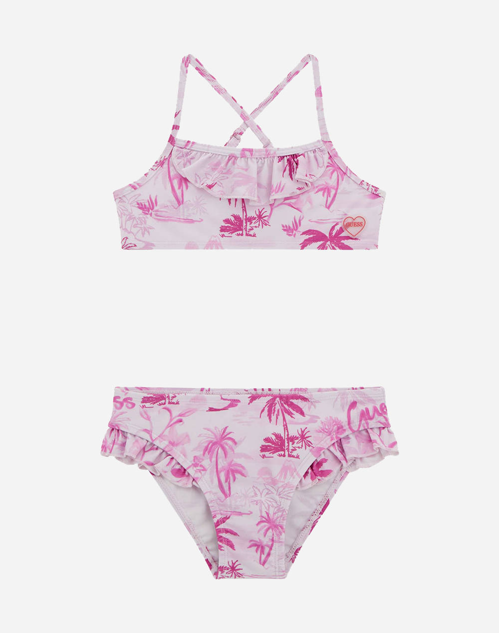 Guess Bikini Nylon Alisa Microfiber Set For Children Girl Kids Girl Underwear Swimwear Pink Elastic,Synthetic J5Gz49Mc052 P492 Female Swimwear