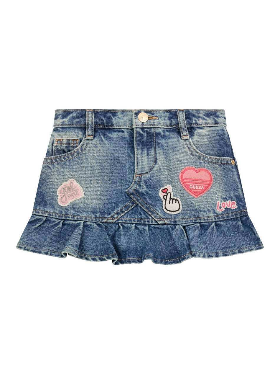 Guess Rigid Denim Skirt Girl Kids Girl Clothes Baby Denimblue Cotton K5Rd03D45E0 Glyf Female Baby Blue