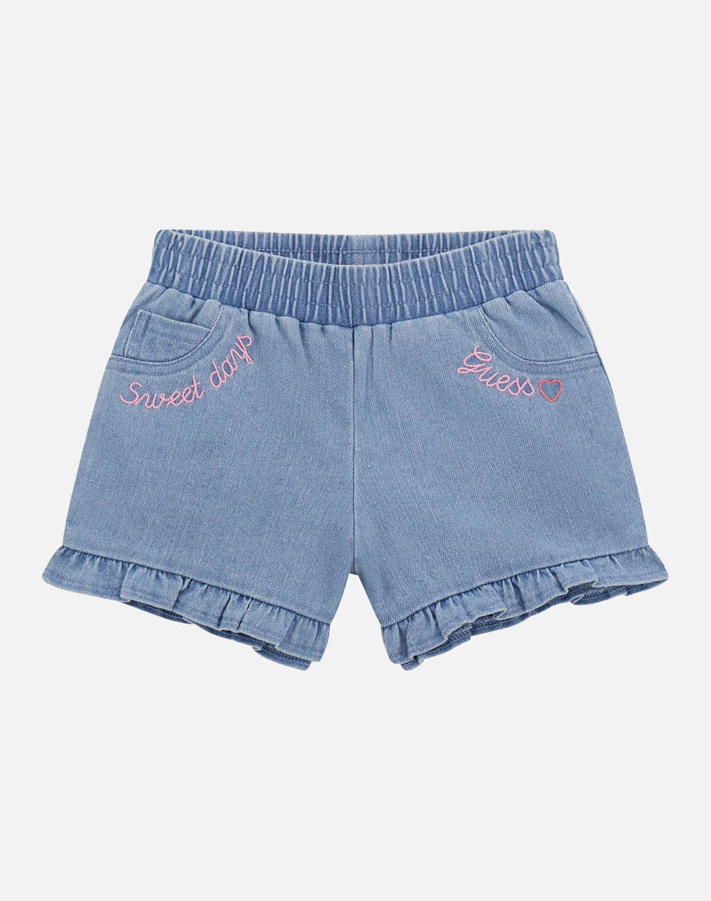 Guess Stretch Denim Shorts Poly Cotton Stretch Denim 8Oz Shorts G Kids Girl Clothes Shorts/Bermudas Denimblue Cotton K5Gd04D5160 Ghly Female Shorts/