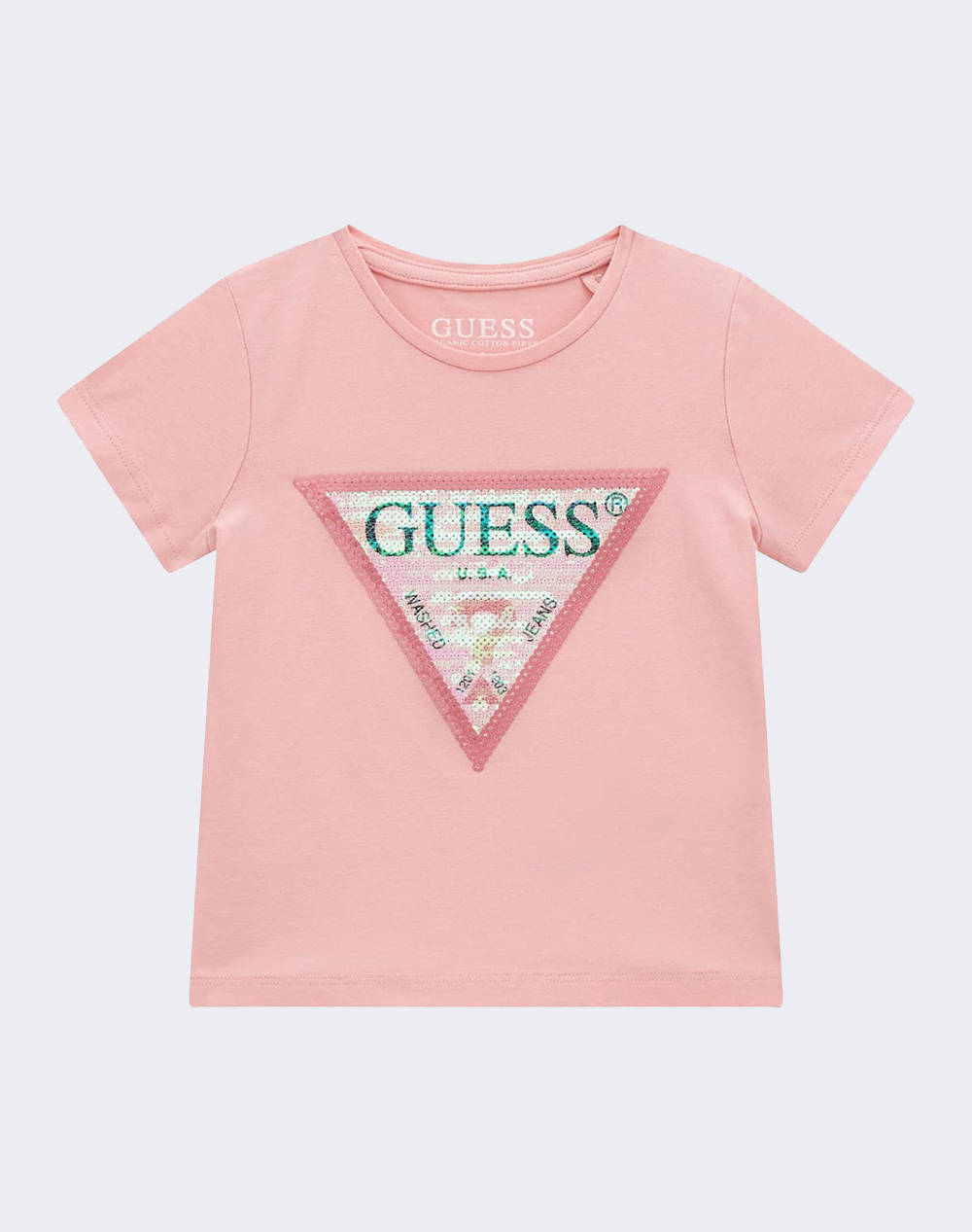Guess Ss T Shirt Kids Girl Kids Girl Clothes Baby Lightpink Cotton,Elastic K4Ri31K6Yw1 G6V9 Female Baby