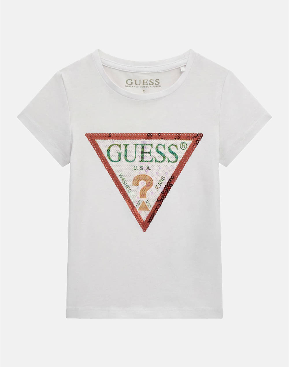 Guess Ss T Shirt Kids Girl Kids Girl Clothes Baby White Cotton,Elastic K4Ri31K6Yw1 G011 Female Baby