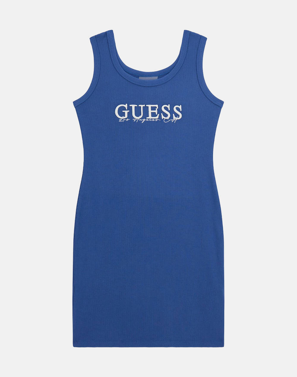 Guess Rib Dress_Mini Me Eco Smooth Girly Rib 435 Girl Dress Kids Girl Clothes Dresses Blue Viscose,Elastic J5Gk39K8Rt2 G7Er Female Dresses Blue