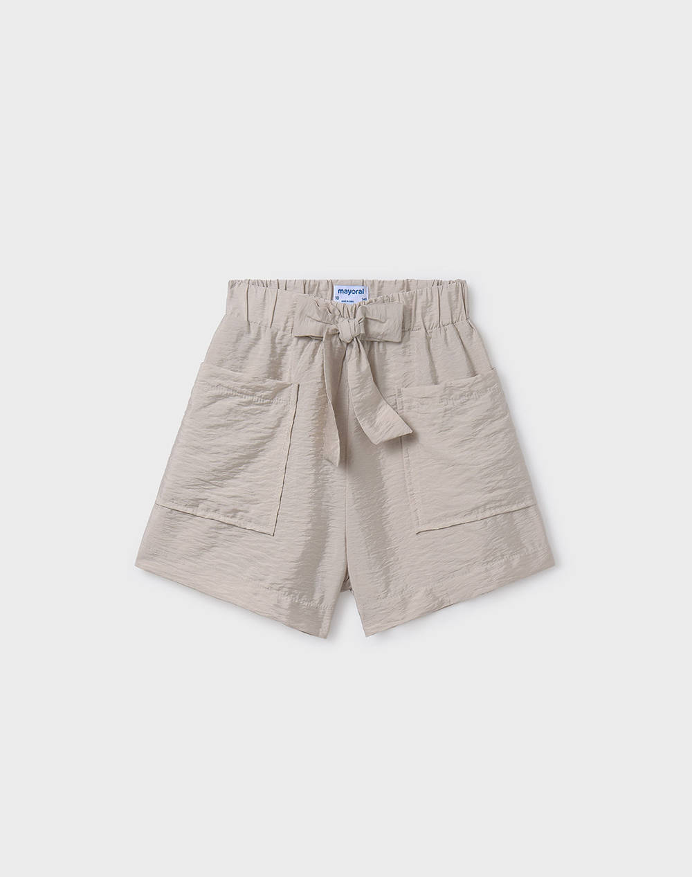 Mayoral Short Pants With Pockets Kids Girl Clothes Shorts/Bermudas Biege Viscose,Elastic 06216 061 Female Shorts/Bermudas Biege