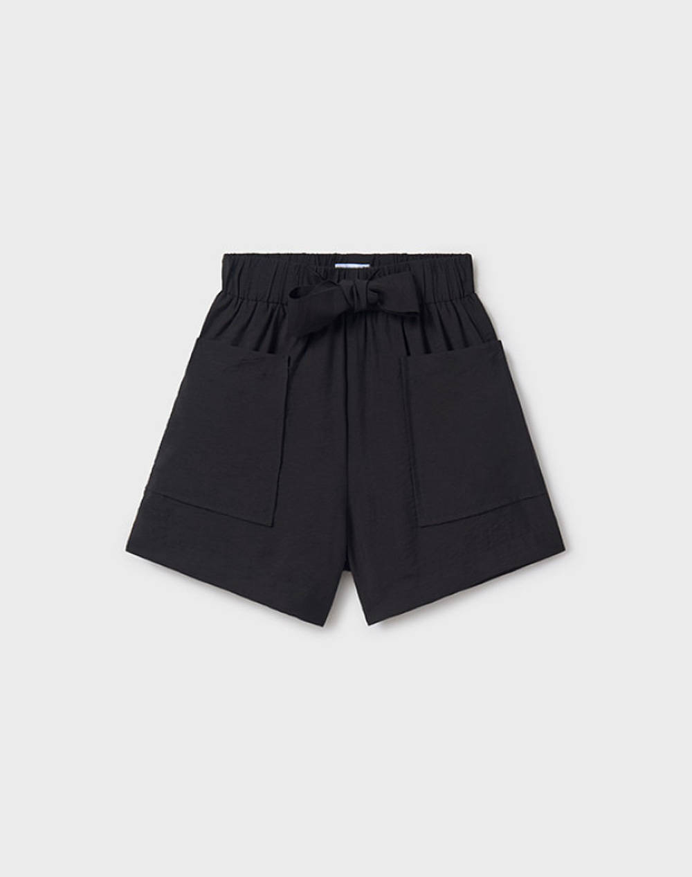 Mayoral Short Pants With Pockets Kids Girl Clothes Shorts/Bermudas Black Viscose,Elastic 06216 059 Female Shorts/Bermudas Black