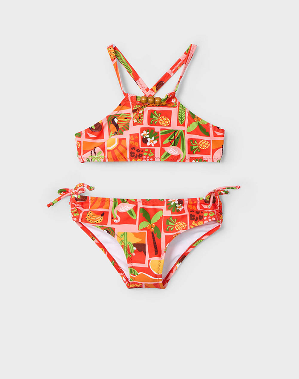 Mayoral Μπικινι Μπαλακια Παιδι Κοριτσι Εσωρουχα Μαγιο Orange Με Ελαστανσυνθετικο 03715 080 Για Κορίτσι