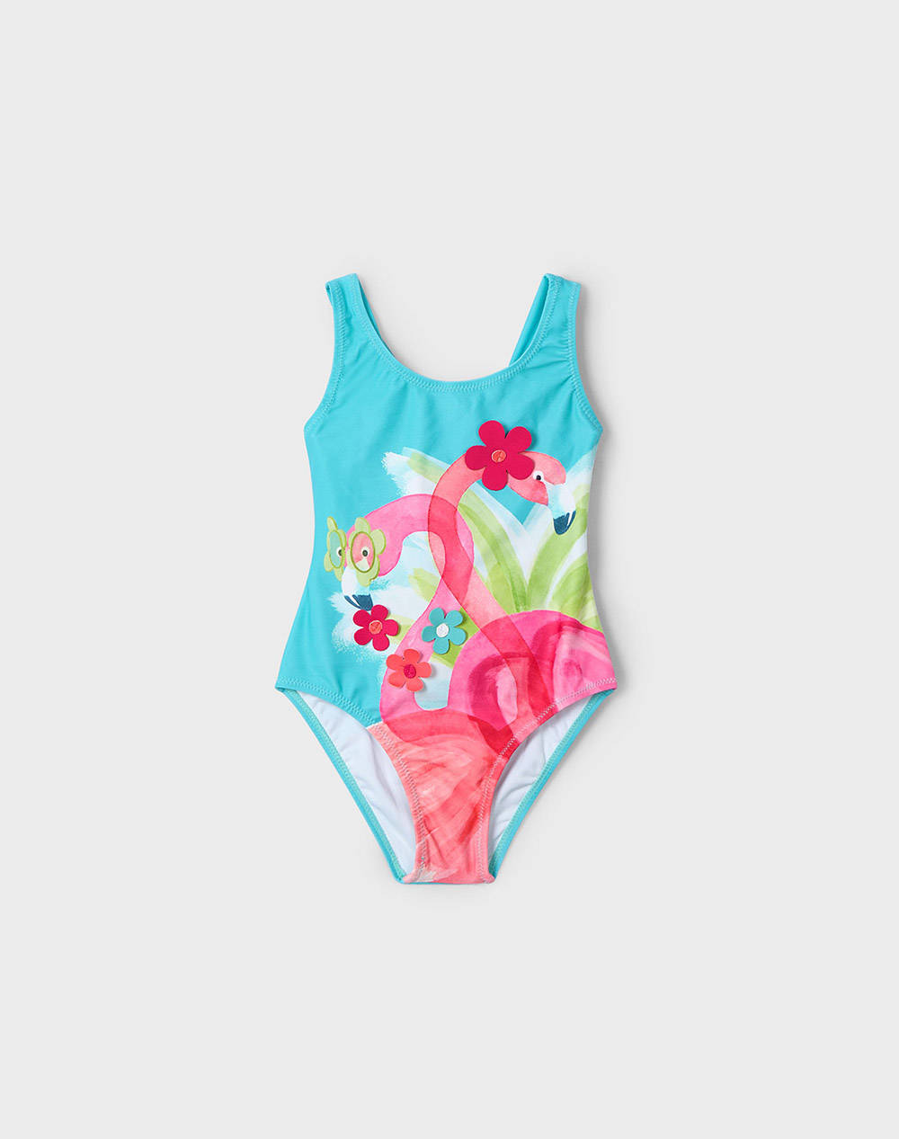 Mayoral Applique Swimwear Kids Girl Underwear Swimwear Ciel Synthetic 03717 088 Female Swimwear