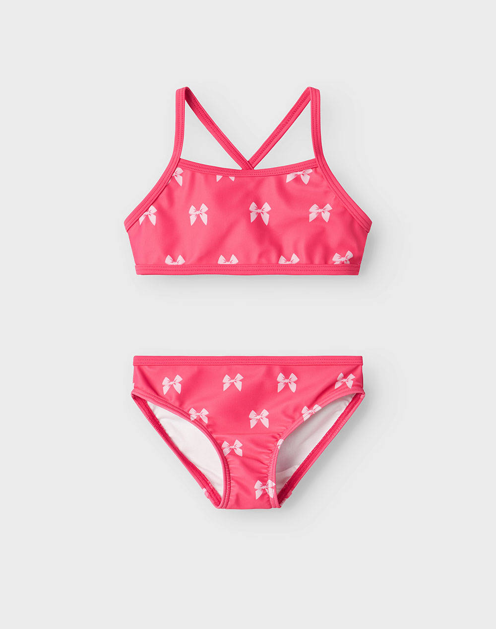 Name It Nmfzille Bikini Box Tb Kids Girl Underwear Swimwear Fuchsia Elastic,Synthetic 13225775 Fandango Pink Female Swimwear