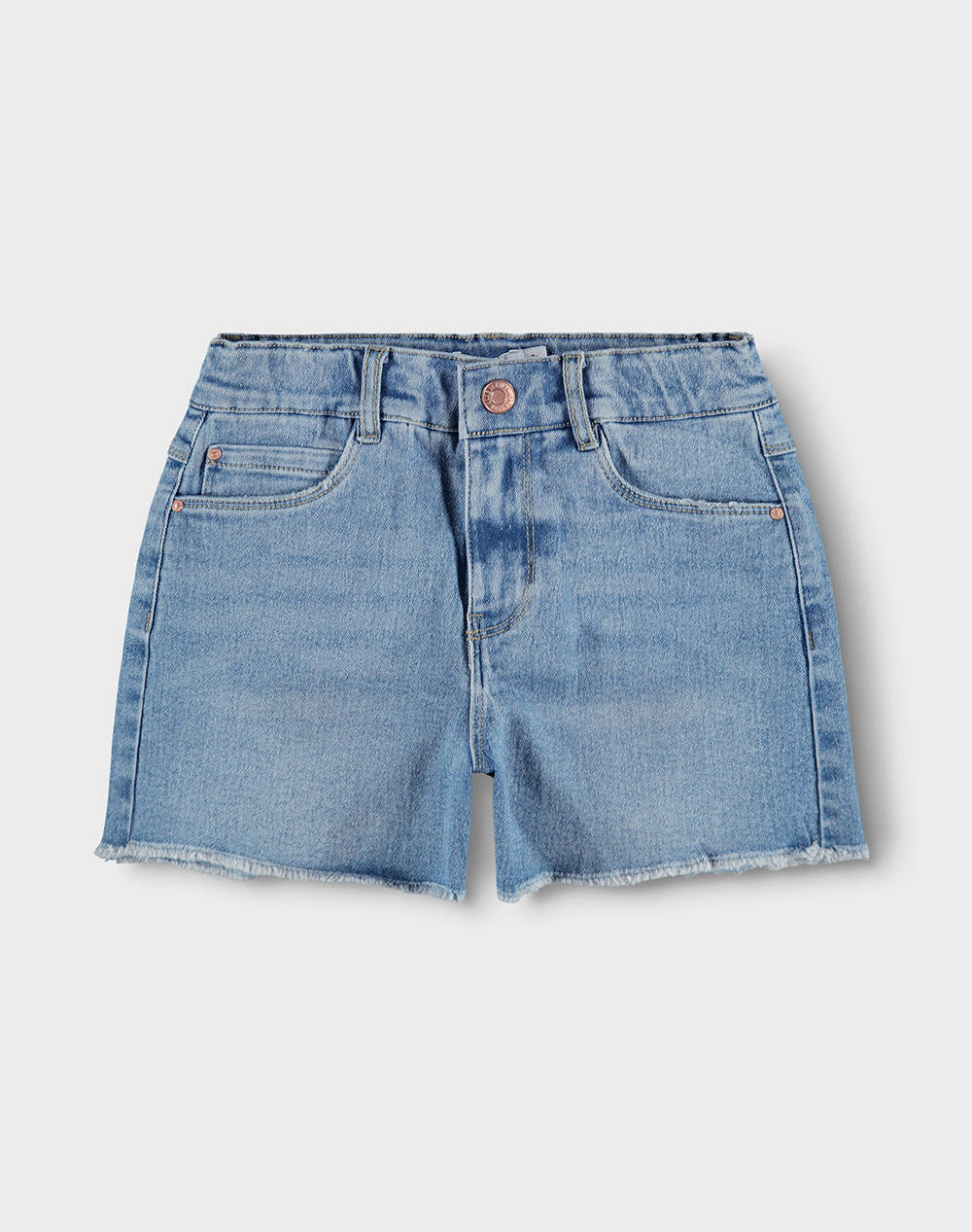 Name It Nkfrose Hw Mom Dnm Shorts 8222 Ya Noos Kids Girl Clothes Shorts/Bermudas Jeanblue Cotton,Elastic,Synthetic 13197313 Medium Blue Denim Female