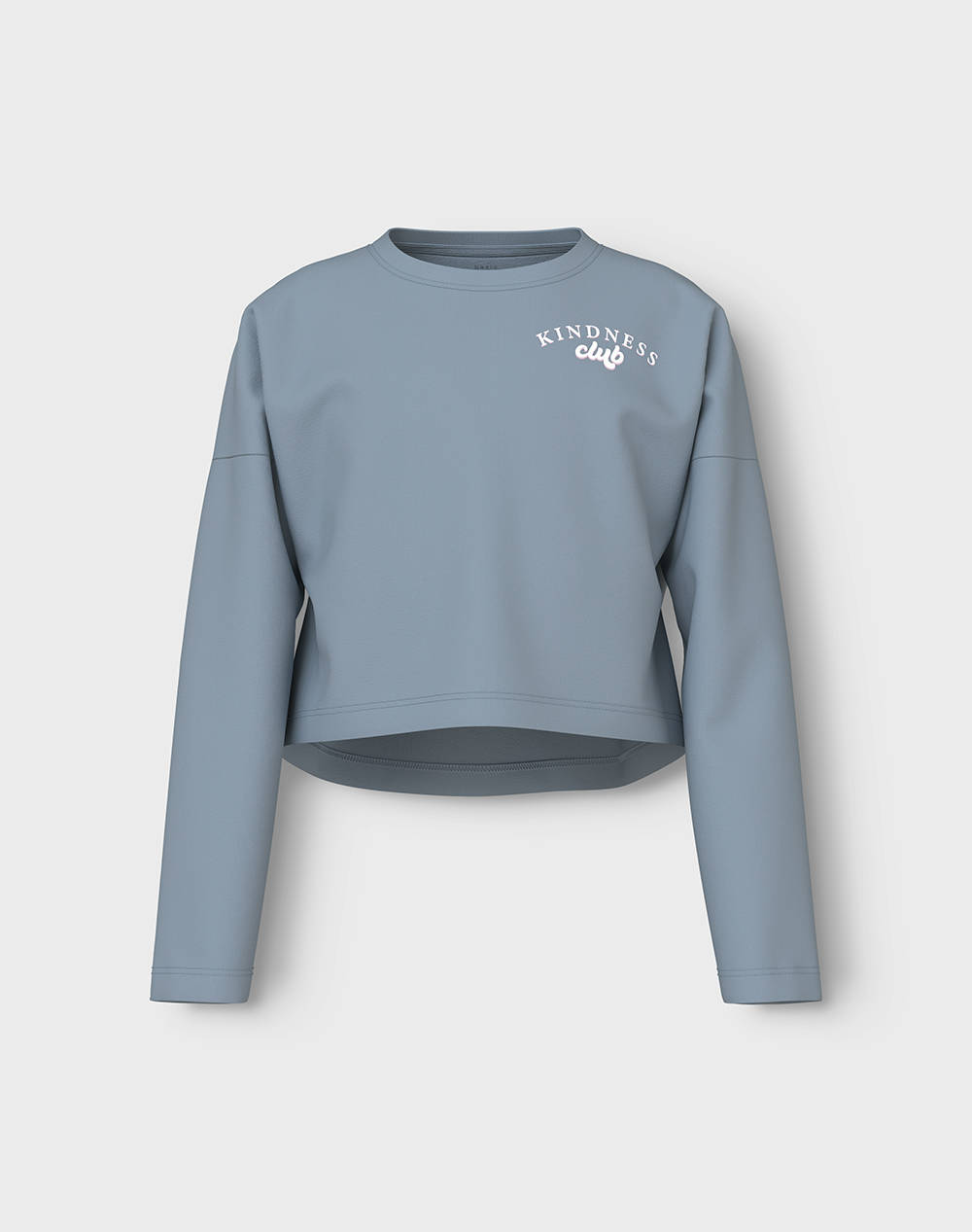 Name It Nkfvilma Ls Crop Top Παιδι Κοριτσι Ρουχα Μπλουζες Steelblue Βαμβακι 13225499 Subdued Bluekindnessclub Για Κορίτσι