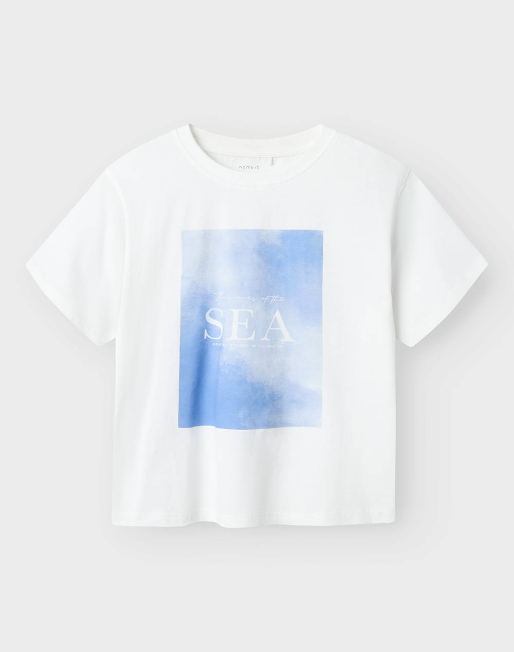 Name It Nkffogl Ss Nreg Top Box Kids Girl Clothes Shirts White Cotton 13240966 Bright White Female Shirts