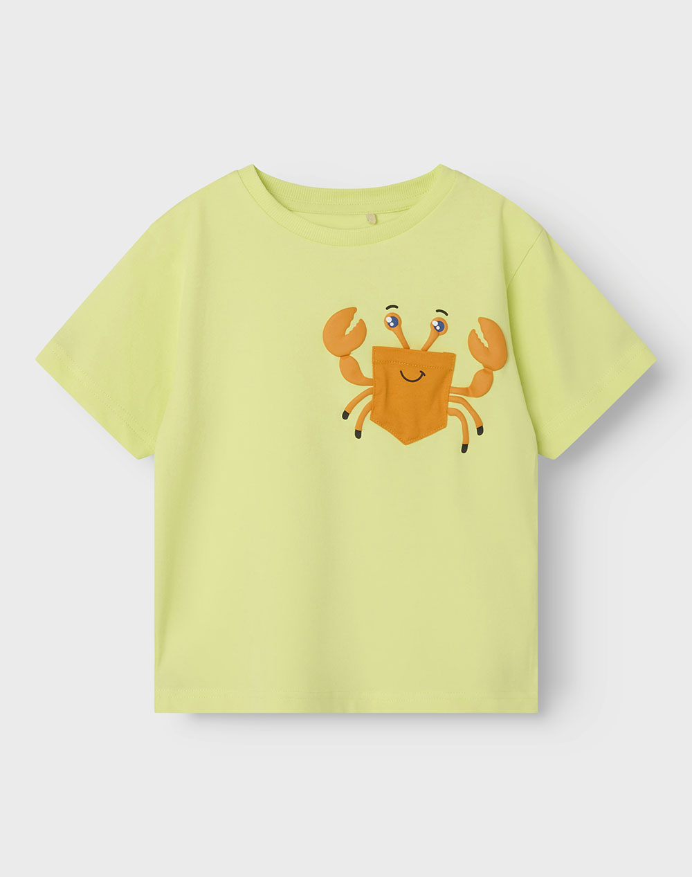 Name It Nmmzakko Nreg Ss Top Box Kids Boy Clothes T Shirts Lime Cotton,Elastic 13241033 Sunny Lime Male T-Shirts