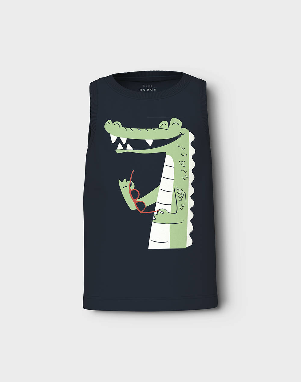 Name It Nmmvagno Tank Top Kids Boy Clothes T Shirts Navyblue Cotton 13228228 Navy Blazeralligator Male T-Shirts Blue