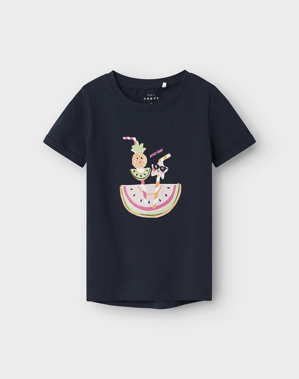 Name It Nmfvix Ss Top Παιδι Κοριτσι Ρουχα Μπλουζες Navyblue Βαμβακιμε Ελασταν 13228145 Navy Blazerwatermelon Για Κορίτσι